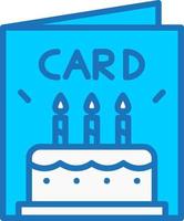 Birthday Card Vector Icon