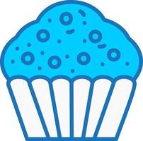 icono de vector de cupcake