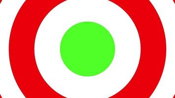 Circular dial transition  animation light Red and white On Green Screen And Alpha Channel For any channel Video
