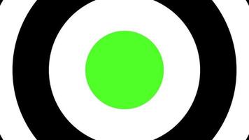 Circular dial transition  animation black and white On Green Screen And Alpha Channel For any channel Video