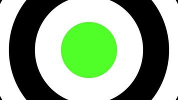 Circular dial transition  animation black and white On Green Screen And Alpha Channel For any channel Video