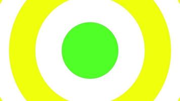 circulaire wijzerplaat overgang animatie licht geel en wit Aan groen scherm en alpha kanaal voor ieder kanaal video