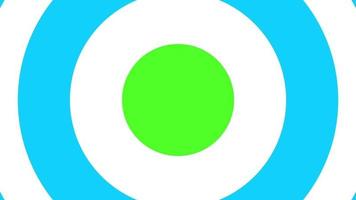 circulaire wijzerplaat overgang animatie licht blauw en wit Aan groen scherm en alpha kanaal voor ieder kanaal video