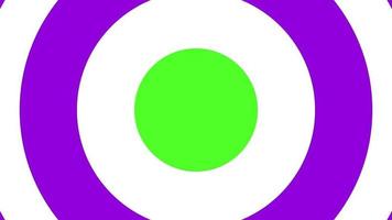 Circular dial transition  animation light purple and white On Green Screen And Alpha Channel For any channel Video