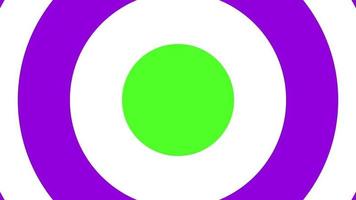 animation de transition de cadran circulaire violet clair et blanc sur écran vert et canal alpha pour n'importe quelle vidéo de canal video