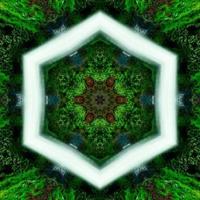 Shiny and Hypnotizing Colorful Kaleidoscope background photo