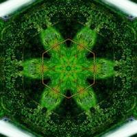 Shiny and Hypnotizing Colorful Kaleidoscope background photo