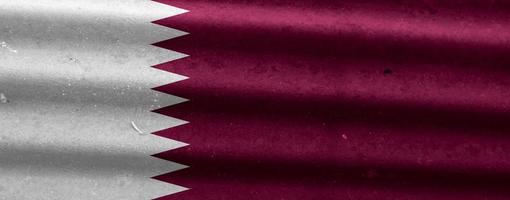 textura de la bandera de qatar como fondo foto