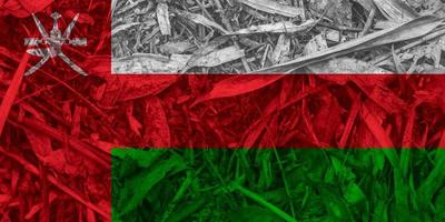 oman flag texture as a background photo