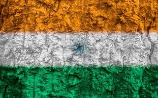 textura de la bandera india como fondo foto