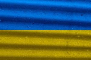 textura de la bandera de ucrania como fondo foto