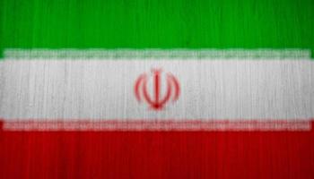 Iranian flag texture as background photo