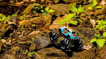 Minahasa, Indonesia  saturday, 10 December 2022, Amazing Monster Off-road Car Toy photo