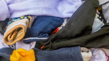 stack of socks in the background photo