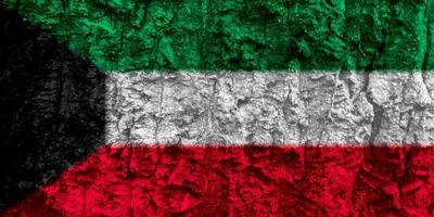 textura de la bandera de kuwait como fondo foto