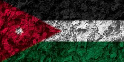 textura de la bandera jordana como fondo foto