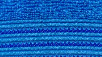 Blue towel texture as a background photo