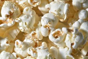 Extreme macro photography of popcorns photo