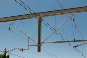 Railway overhead steel Cable thefts. photo