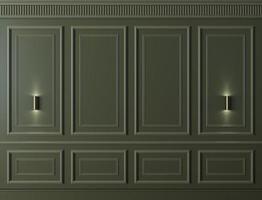 pared clásica de paneles de madera de color gris moca foto