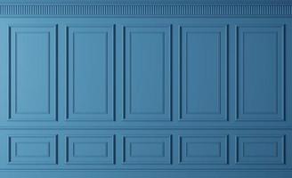 Classic wall of dark blue wood panels photo