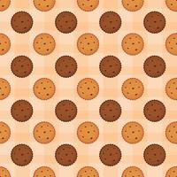 Chocolate Seamless Pattern Design with Choco Decoration in Template Hand Drawn Cartoon Illustration vector