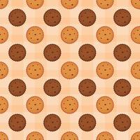 Chocolate Seamless Pattern Design with Choco Decoration in Template Hand Drawn Cartoon Illustration vector