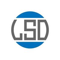 LSO letter logo design on white background. LSO creative initials circle logo concept. LSO letter design. vector