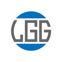 LGG letter logo design on white background. LGG creative initials circle logo concept. LGG letter design. vector