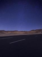 full moon on high way to sharm el sheikh mountains way photo