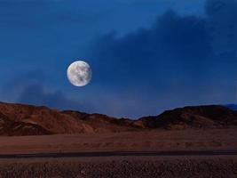 full moon on high way to sharm el sheikh mountains way photo