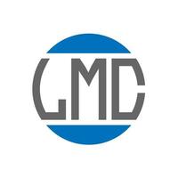 LMC letter logo design on white background. LMC creative initials circle logo concept. LMC letter design. vector