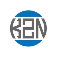 KZN letter logo design on white background. KZN creative initials circle logo concept. KZN letter design. vector