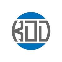 KDD letter logo design on white background. KDD creative initials circle logo concept. KDD letter design. vector
