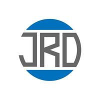 JRO letter logo design on white background. JRO creative initials circle logo concept. JRO letter design. vector