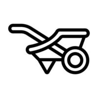 Wheelbarrow Icon Design vector