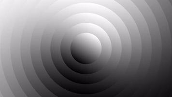 Abstract black and white motion shading background.Light rotation on the circle.Modern round art animation background video