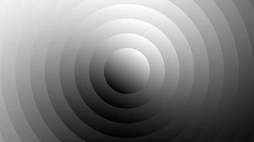 Abstract black and white motion shading background.Light rotation on the circle.Modern round art animation background video