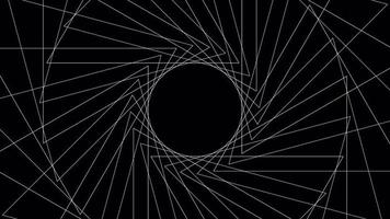 abstract lijnen patroon structuur beweging achtergrond. meetkundig rooster roterend video