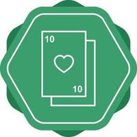 Cards Line Icon vector