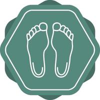 Feet Line Icon vector