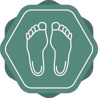 Feet Line Icon vector