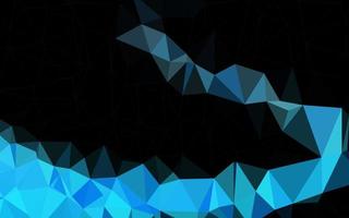 Dark BLUE vector shining triangular template.