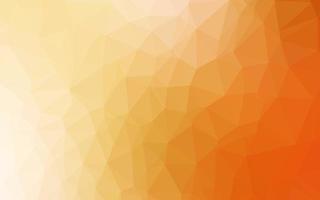 Light Yellow, Orange vector low poly texture.