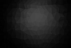 Dark Black vector abstract mosaic pattern.