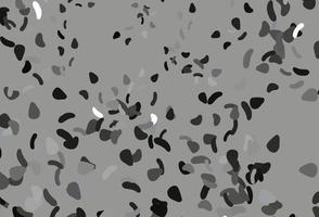plantilla de vector negro claro con formas de memphis.