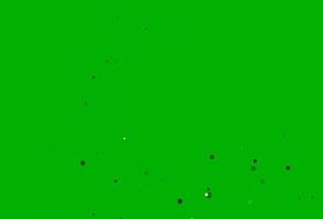 Light Green vector background with bubbles.