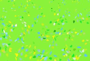 Light Blue, Yellow vector template with memphis shapes.