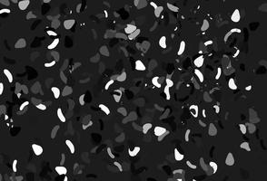 Light black vector pattern with chaotic shapes.