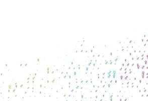 Light multicolor, rainbow vector pattern with gender elements.